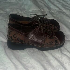 NAOT Brown Lace-Up Shoes